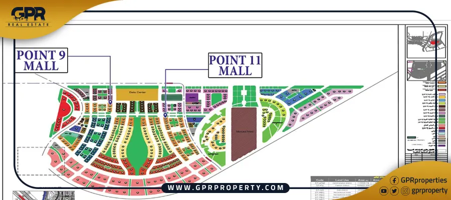 مساحات مول بوينت 9 العاصمة الإدارية الجديدة Point 9 Mall New Capital