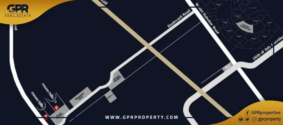 موقع كمبوند مون هيلز 6 اكتوبر Moon Hills 6 October Compound