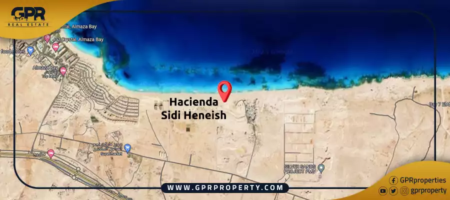 موقع هاسيندا سيدي حنيش بالم هيلز Hacienda Sidi Heneish North Coast