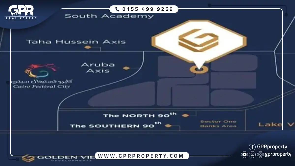 مول جولدن فيو التجمع الخامس Golden View بمقدم 10% فقط