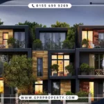 Twin house for sale in Crescent Walk Compound New Cairo with a Space 244 sq and a down payment of 12%
