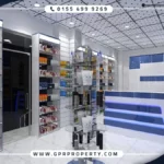 صيدلية للبيع في مول اولين التجمع الخامس بمساحة 100 متر مربع سعر ومقدم 5%
