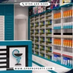 صيدلية للبيع في مول اولين التجمع الخامس بمساحة 100 متر مربع سعر ومقدم 5%