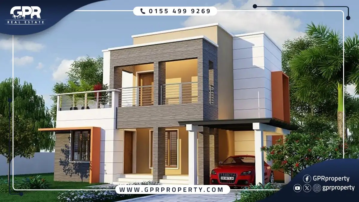 Standalone villa for sale in Crescent Walk Compound New Cairo with a Space 372 sq and a down payment of 12%
