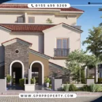 Standalone villa for sale in Crescent Walk Compound New Cairo with a Space 372 sq and a down payment of 12%