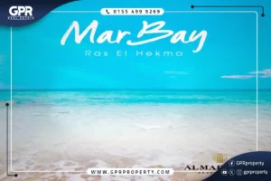 Villa for sale in Mar Bay Ras El Hekma Village 300 square meters